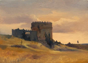 Das Grab von Cecaelia Metella, ca. 1830